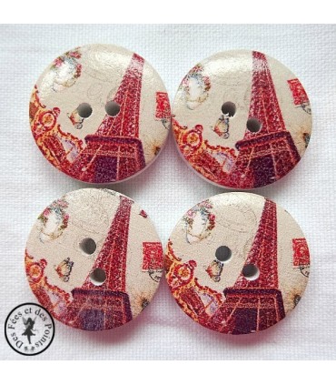 Boutons en bois - Paris 10