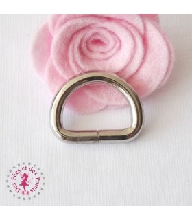 Anneau D -  20 mm - Argent
