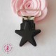 Pince métallique - Etoile - Noire