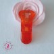 Pince attache tétine/lolette T - KAM - Rouge Transparent