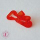 Pince attache tétine/lolette T - KAM - Rouge Transparent
