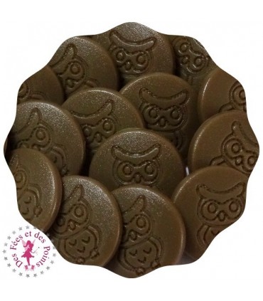 Pressions KAM - Rondes T5 mat - Hibou Bronze D304