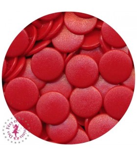 Pressions KAM - Rondes T5 mates - Rouge intense - B54