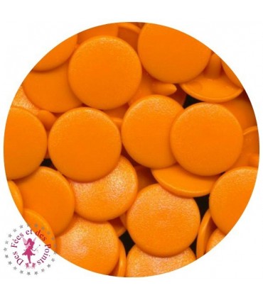 Pressions KAM - Rondes T5 mates - Mandarine - B40