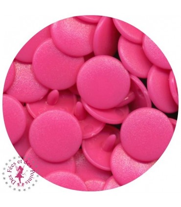 Pressions KAM - Rondes T5 mates - Rose Flashy - B47