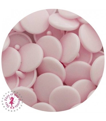 Pressions KAM - Rondes T5 mates - Rose Pastel - B21