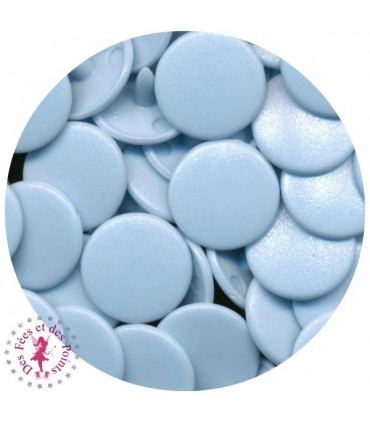 Pressions KAM - Rondes T5 mates - Bleu bébé - B20