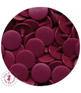 Pressions KAM - Rondes T5 mates - Aubergine - B34
