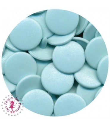 Pressions KAM - Rondes T5 mates - Bleu piscine - B59