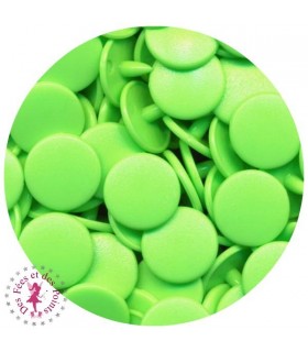 Pressions KAM - Rondes T5 mates - Vert flashy - B50