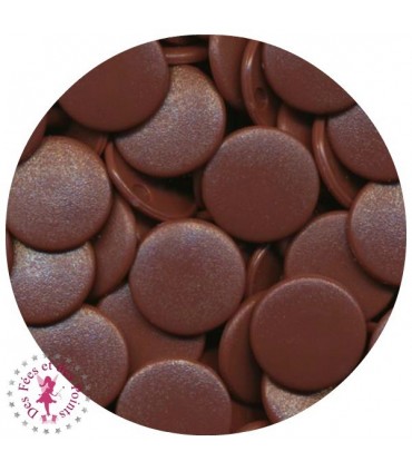 Pressions KAM - Rondes T5 Mates - Chocolat - B26