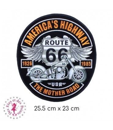Motif à thermocoller - America's Highway Route 66