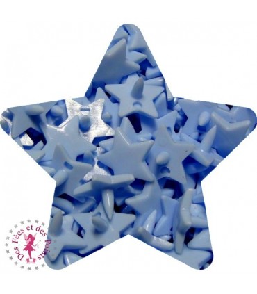 Pressions KAM - Etoile - Bleu Bébé - B20