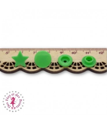 Pressions KAM - Etoile - Vert Printemps - B14