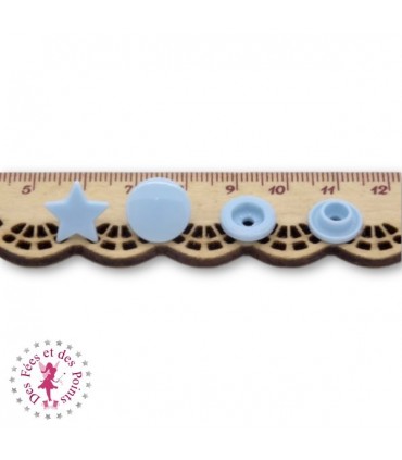 Pressions KAM - Etoile - Bleu Bébé - B20