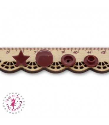 Pressions KAM - Etoile - Chocolat - B26