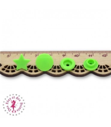 Pressions KAM - Etoile - Vert Flashy - B50