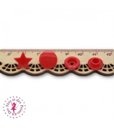 Pressions KAM - Etoile - Rouge Intense - B54