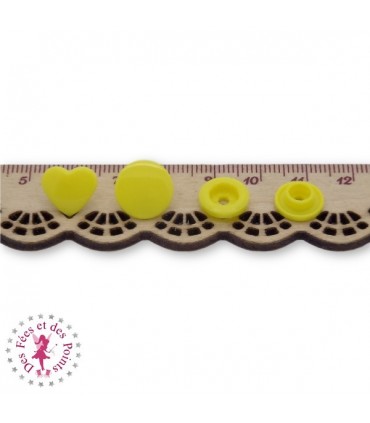 Pressions KAM - Coeur - Citron - B7