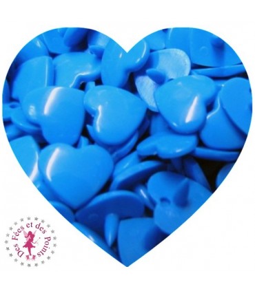 Pressions KAM - Coeur - Bleu Vif - B8