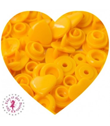 Pressions KAM - Coeur - Tournesol - B10