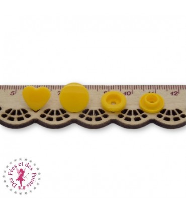 Pressions KAM - Coeur - Tournesol - B10