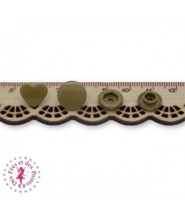 Pressions KAM - Coeur - Bronze Or - B11