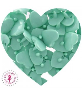 Pressions KAM - Coeur - Menthe - B19