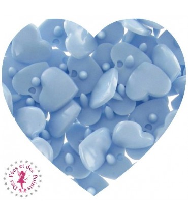 Pressions KAM - Coeur - Bleu Bébé - B20