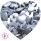 Pressions KAM - Coeur - Gris Argent - B45