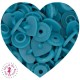 Pressions KAM - Coeur - Turquoise - B46