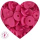 Pressions KAM - Coeur - Fuchsia - B33