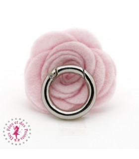 Anneau avec ouverture à charnière ø 24 mm - Argent