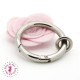 Anneau avec ouverture à charnière ø 41.5 mm - Argent avec oeillet