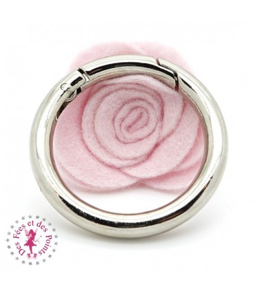 Anneau avec ouverture à charnière ø 46 mm - Argent